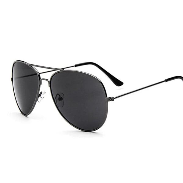 Varumärke Design Klassiska Aviation Solglasögon Dam Spegelkörning Retro Båge Polit Solglasögon Man UV400 Gafas De Sol För Män Gun Gray