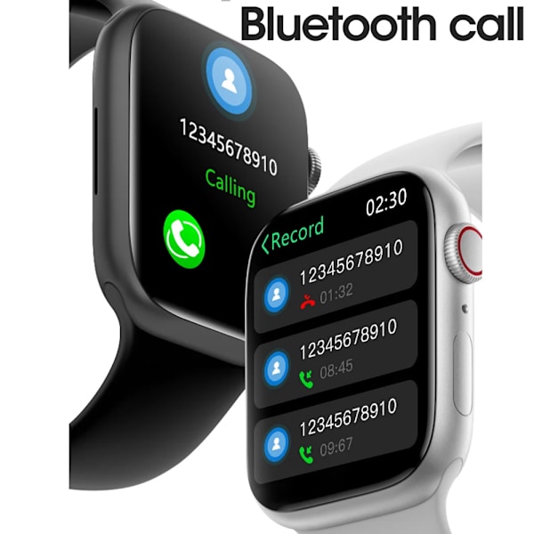 Smart Watch Series 8 W58 W59 W38 W28 Pro Smartwatch Dam Herr NFC Vattentät BT Call Heartrate Monitor IWO För Apple Android White W58