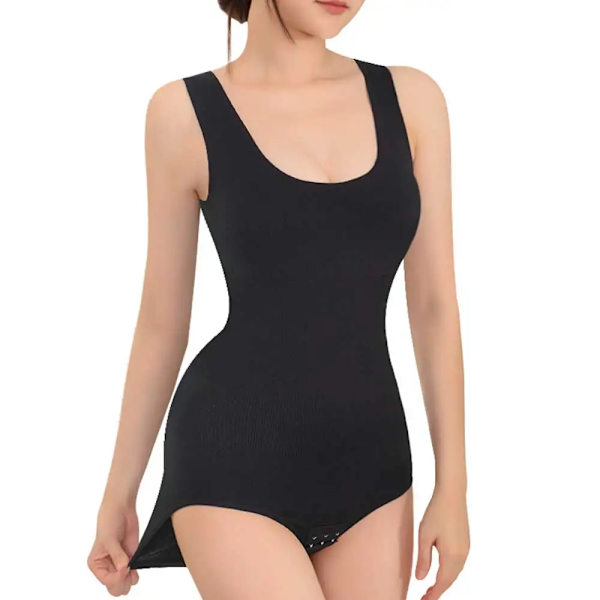 Velssut Body Shapewear för kvinnor Magkontroll String Platt Mage Underkläder Bantning Body Shaper Väst Dam Midja Shapewear SF2392-B(.189) M L(.189)