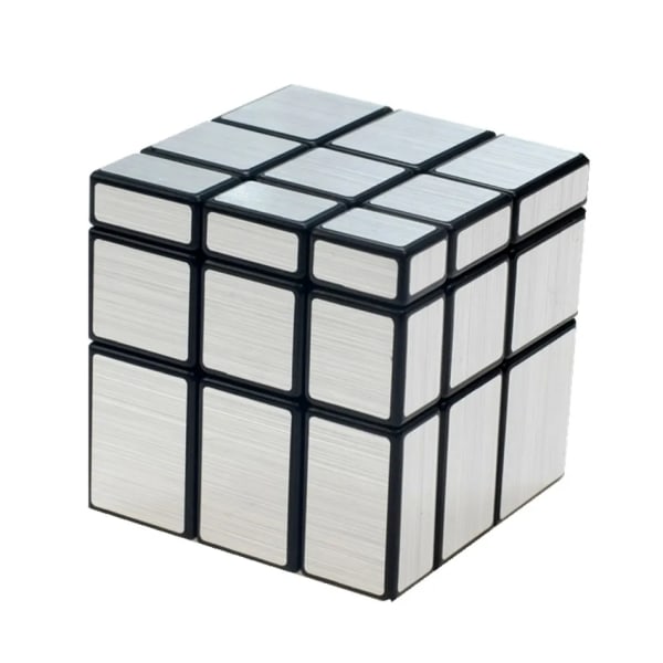 ShengShou 3x3 Mirror Magic Cube professionell 3x3x3 Guld & Silver cubo magico Puzzle Speed ​​klassiska leksaker Black Slilver