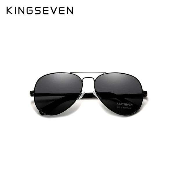 KINGSEVEN Brand Herr Solglasögon i aluminium 2022 Nya Polariserad UV400 Spegel Solglasögon för män Kvinnor För Herr Oculos de sol 7735 Gun Gradient Gray