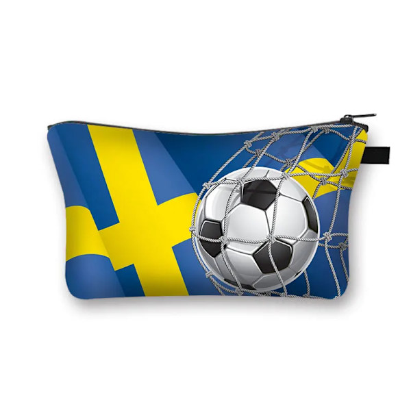 Cool fotbolls-/fotbollsmode förvaringsväska Kvinna Kosmetikväska Organizer Bärbar sminkväska för resor Tonåring Pojke Present shzbzhuqiu15