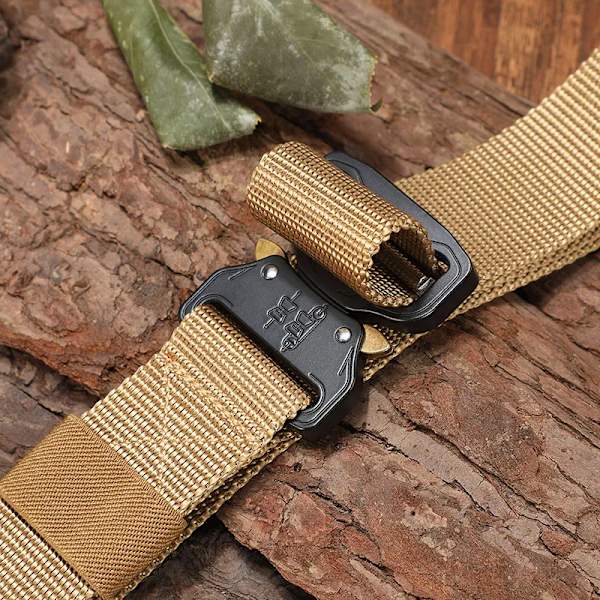 Nytt nylon för män Army Taktiskt bälte Molle Militär SWAT stridsbälten Knock Off Emergency Survival Waist Tactical Gear ship KHAKI2 125cm