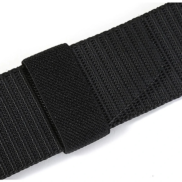 Plastspänne Nylon Canvas Bälte Herr Kvinnor Utomhusarbete, 1,5 tum brett metallfritt militärt taktiskt midjebälte Flygplatsvänligt Deep Gray 120cm