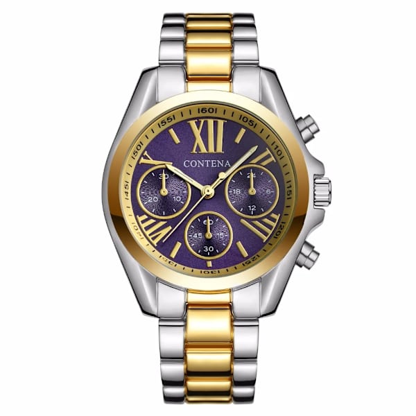 Dammode Rosa Armbandsur Watch Lyx Toppmärke Quartz Watch M Stil Kvinnlig Klocka Relogio Feminino Montre Femme purple gold silver