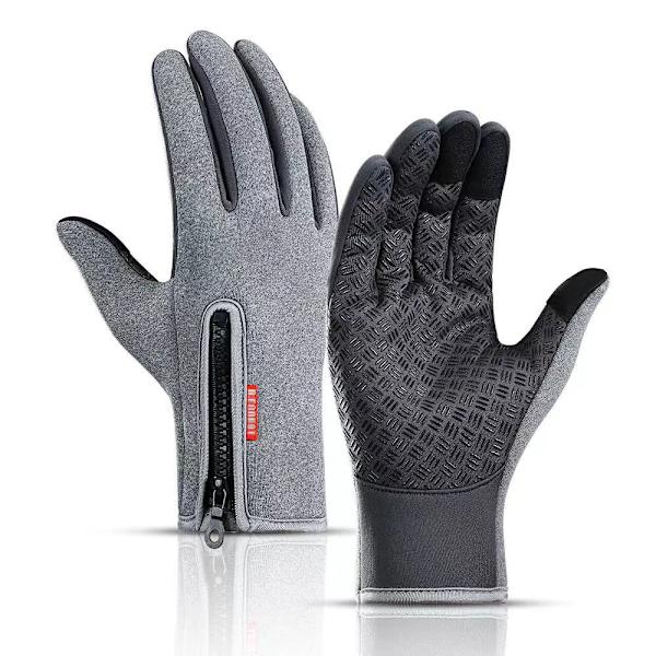 Pekskärm Thermal Cykling Skidcamping Vandring Löpning Motorcykel Unisex Vattentäta Helfinger upgrade gray M