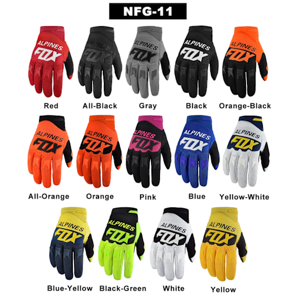 100% Alpines Fox Herr Sommar Motorcykelhandskar Mountainbike Downhill Dirt Cykel Cykelhandskar Dh Mtb Bmx Motocross Åkning White M