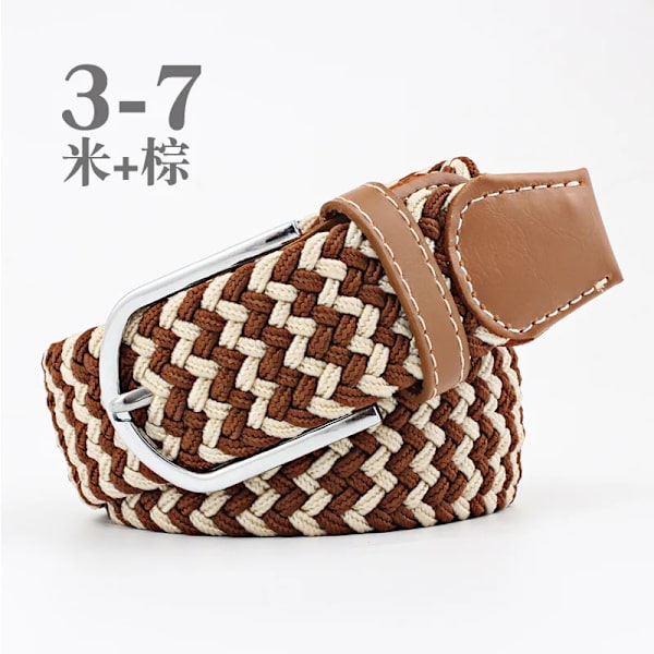Canvasbälte utomhus taktiskt bälte unisex högkvalitativ canvasbälte för jeans Man Lyxiga Casual Straps Ceintures Bälten för kvinnor FB beige brown 3.3cmX107cm