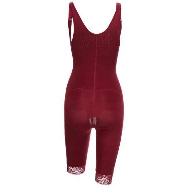 Kvinnor Bodysuits Waist Trainer Bantning Full Modellering Shapewear Korsett Butt Lifter Hög Underkläder Plus Size Wine YN08 1601 9XL