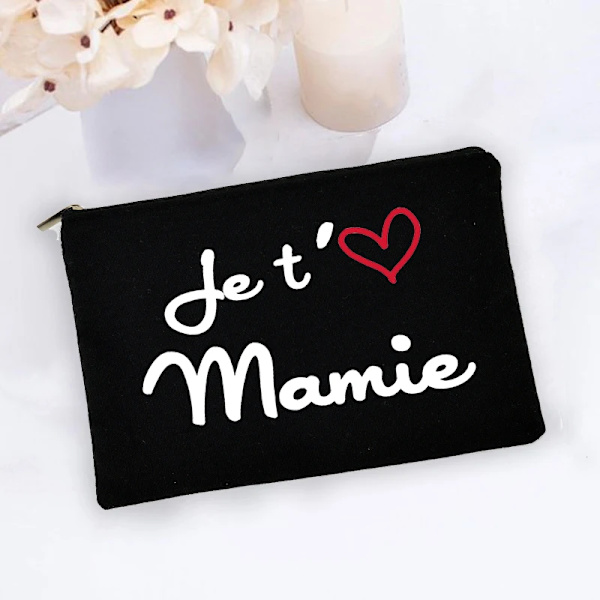 I Love You Mama Print Utomhus sminkväska Kvinnor Kosmetisk väska Resetoalettartiklar Organizer Kvinnlig Förvaring Sminkväska Mamma Present W17593-TBBK-D