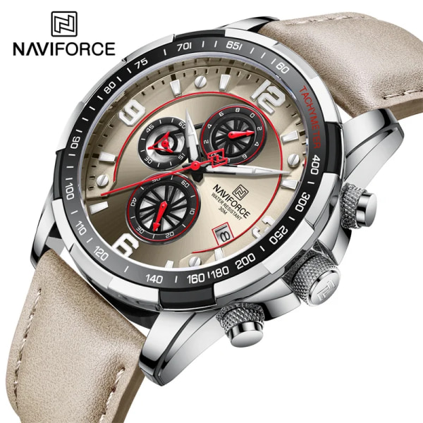 2022 Toppmärke Lyx NAVIFORCE 100% Original Watch För Herr Multifunktion Sport Vattentät Man Quartz Armbandsur Klocka SGNGN