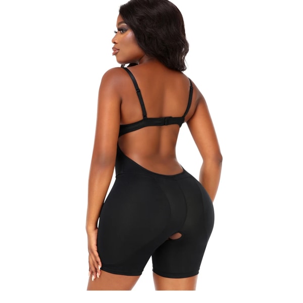 Hip Shapewear Body Kvinnor Hip Enhancer Butt Lifter med vadderad Body Shaper Push Up Trosor Slimma Korsett Bodysuits Beige S