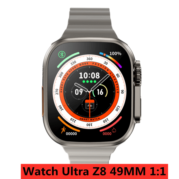 Z8 Ultra MAX Smart Watch Series 8 Titanium Alloy 1:1 49mm case Bluetooth Call NFC ECG IP68 Vattentät Smartwatch Herr Black Alpine S