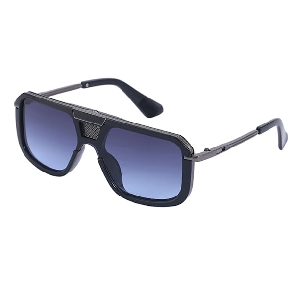 2022 New Retro Double Bridges Herr Solglasögon Mode Svarta Klara Glasögon Trending Hollow Leopard Blå Solglasögon Män Kvinnor Shad C03 Gun Gray Blue Sunglasses
