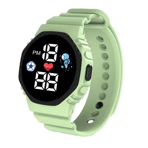 Lätt och stilfull modefotboll LED Digital watch Present Digital watch som är bevisad för dagligt bruk Royal Blue