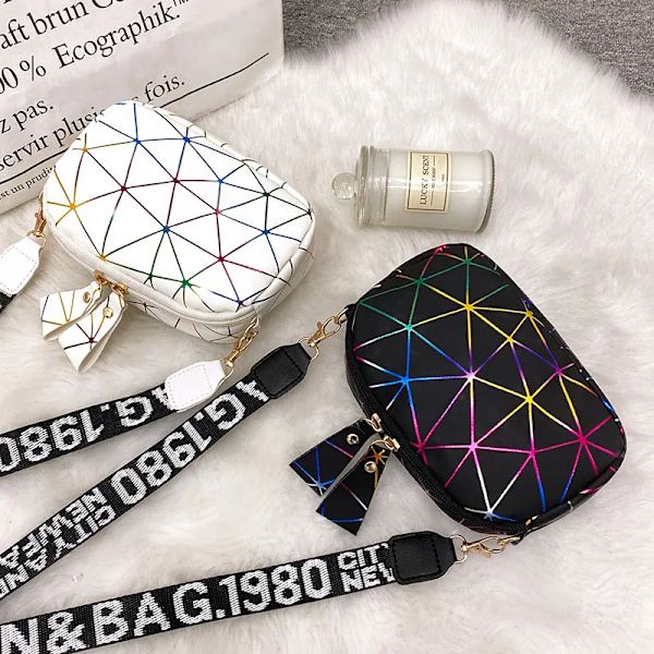 Ny liten dragkedja Crossbody-väskor för kvinnor sommar PU-läder Axelväska för flicka Handväska Mode telefonväska Red