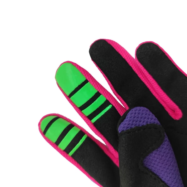 Almst Fox 2022 MTB Mountain Bicycle Handskar för barn Defend ATV UTV Full Finger Balance Bike Handskar för ålder 6-12 år 01-Purple S