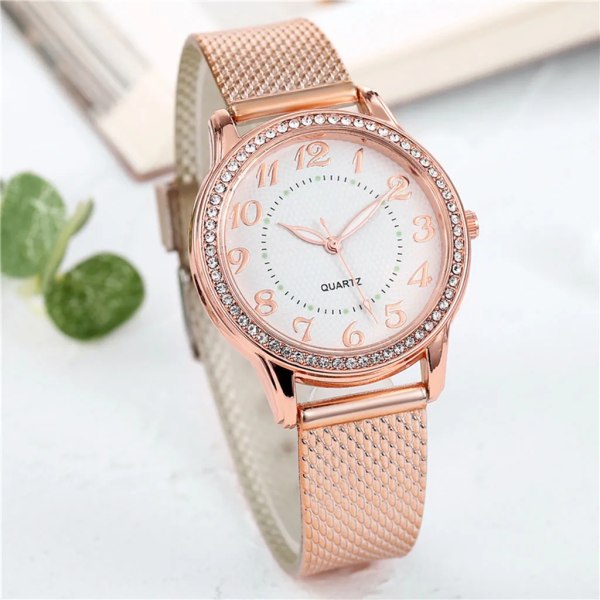 Relogio Digital Watch För Dam Watch i rostfritt stål Enkel Casual Watch Montres Femmes Reloj Mujer D