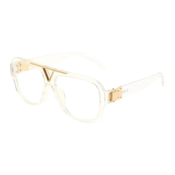 Lyxmode Herr Solglasögon Pilot Designer Båge 8 Färg Unisex Snygga Glasögon UV400 C08 Other