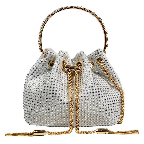XIHAHA Fashion New Rhinestone Handväska för kvinnor Väska Diamonds Axelväska Handväska Dam Kvinnlig Crossbody Väska Shining Diamond Bag Orange