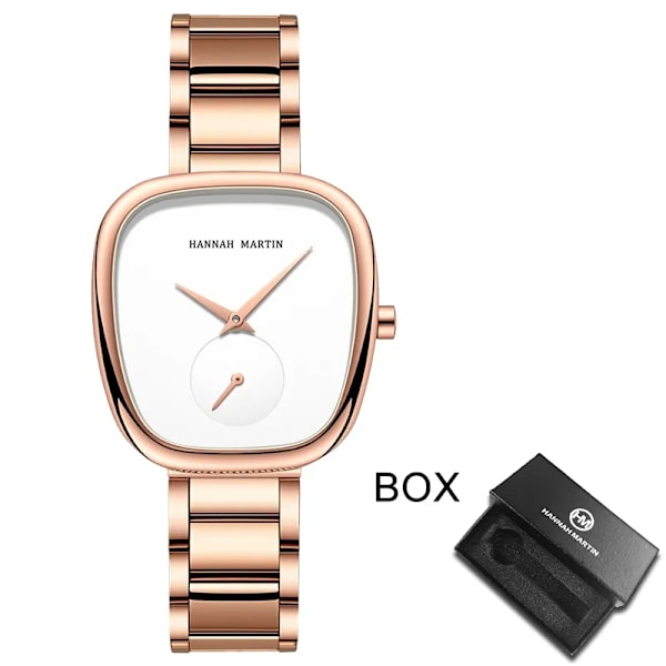 2023 New Arrival Tonneau Design Mode Casual Armbandsur Armband Enkel Elegant Dam Quartz Klockor För Kvinnor 1251G-CC