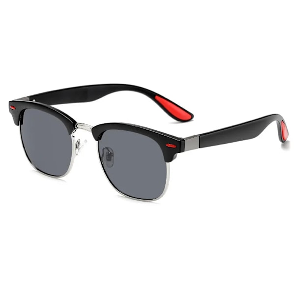Klassiska Retro Nit Polariserade Solglasögon Män Dam Märkesdesigner TR90 Ben Lättare Design Kvinnlig Man Mode Solglasögon C1 Polarized
