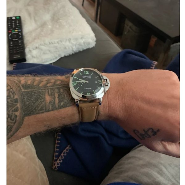 Lyx Toppmärke Watch Herr Vattentät Kvartsbrunt Läder Militär Armbandsur Herr Arméklocka Man watch hombre hodinky Style A- 3