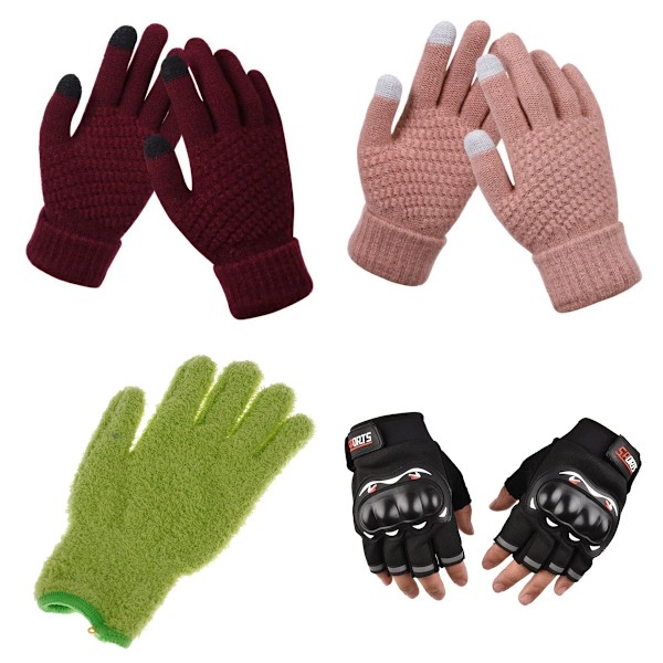 2 st Vattentäta Motorcykel Varma Handskar Skydd Motorstyre Snöskoter Vinter Unisex Skydd Handskar 29 cm x 21 cm A8