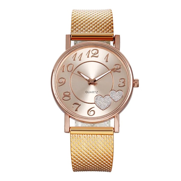 Elegant rosguld watch Kvinna Enkelt Temperament Student Vattentät Kvinna Högnivå Kvinna Lyxklockor Kvinnor rose gold
