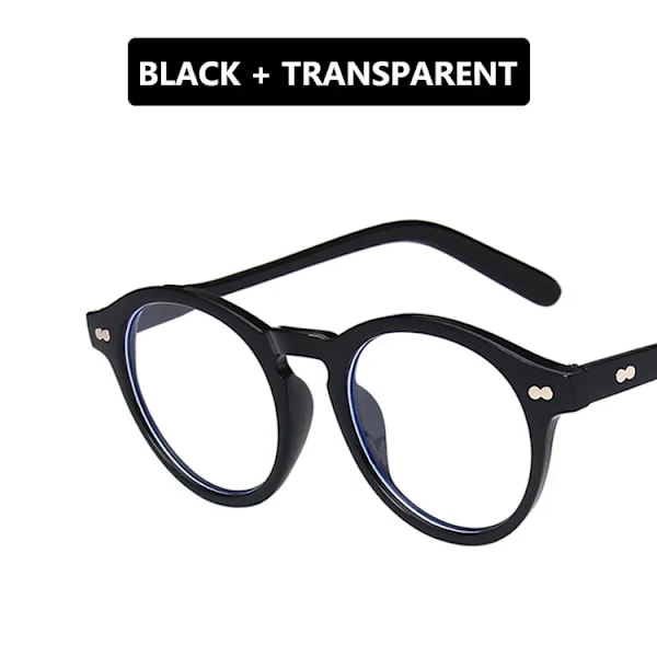 JackJad Mode Miltzen Round Style Tint Ocean Lens Solglasögon Vintage Dam Brand Design Solglasögon Oculos De Sol S5166R Black Trans JackJad