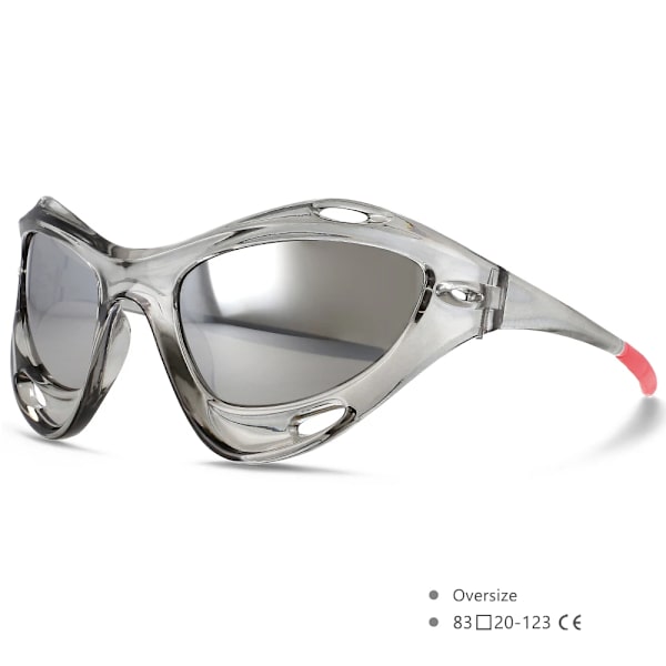 55381 Nya Y2K Solglasögon Män Sport Trendiga Produkter Dam Outdoor Solglasögon Dam Glasögon Driver Goggles Uv400 Silver china