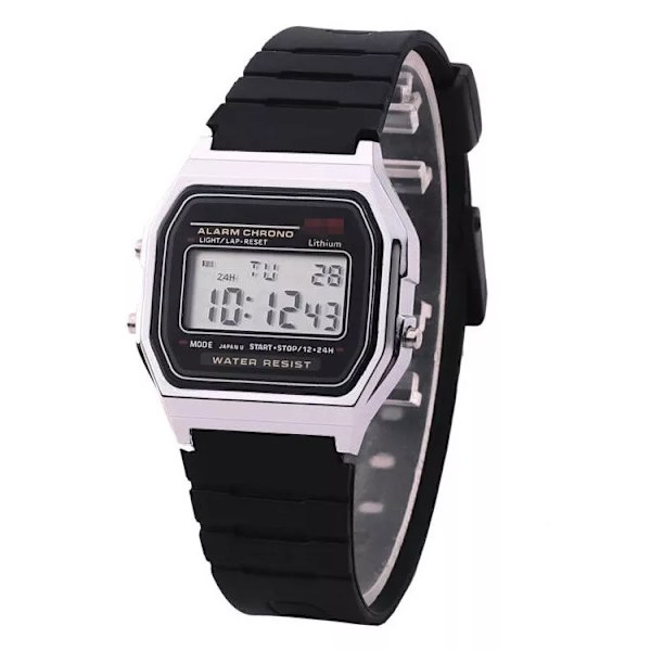 Lyxiga Guld Digitala Damklockor Ultratunna Sport LED Elektronisk Armbandsur Watch klocka Watch Flickor montre femme Silver