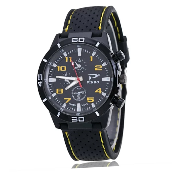Watch Vattentät Quartz Watch för pojkar och flickor Casual PU- watch Brittisk stil Par Watch Reloj Orange