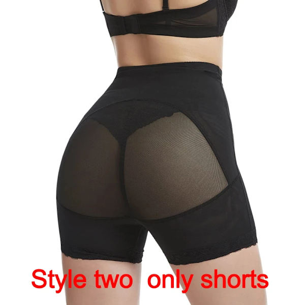 High Compression Skims Damkroppsformkläder Extra fast dragkedja Kontroll Fake Ass Butt Lifter Booties Faja BBL Post Op Surgery style 2 black 4XL