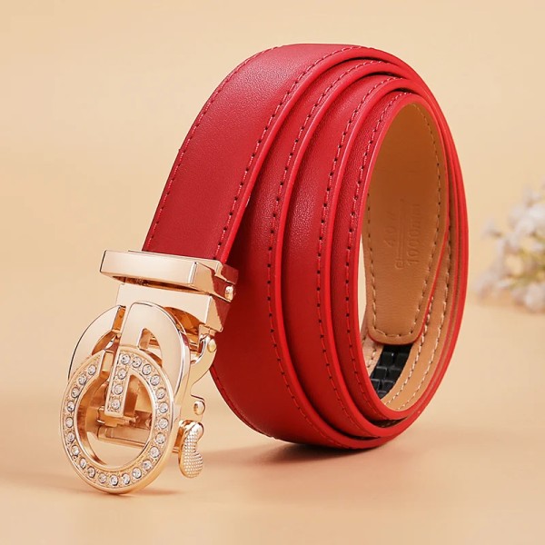 BISONDENIM 2022 New Fashion Classic äkta kohudsläderbälten för kvinna Lyxigt designermärke Bälte Automatiskt spänne Automatic buckle236 one size
