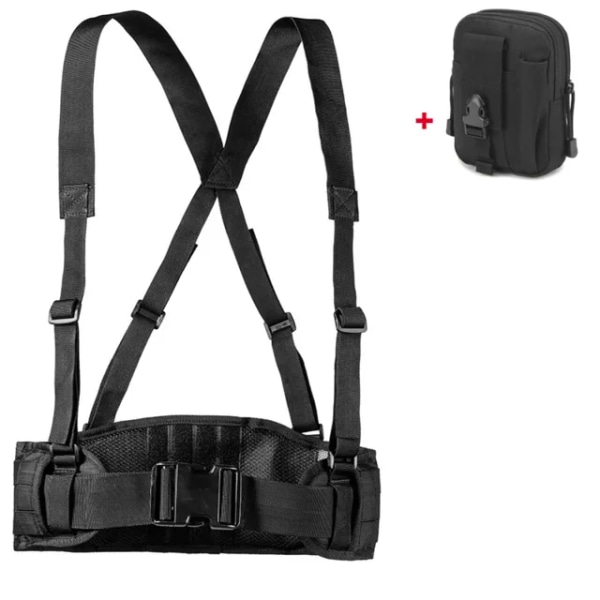 Tactical Molle Belt Army Military Special 1000D Nylon för män bekvämt stridsgördel EAS H-formad Justerbar Mjuk Vadderad Type 1(.106)