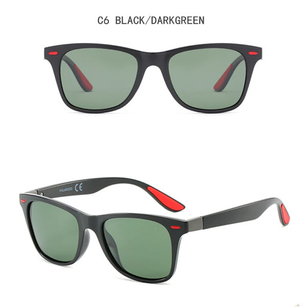 MAYTEN Klassiska polariserade solglasögon Herr Dam Märkesdesign Körning Fyrkantig ram Solglasögon Man Goggle UV400 Gafas De Sol Green MULTI