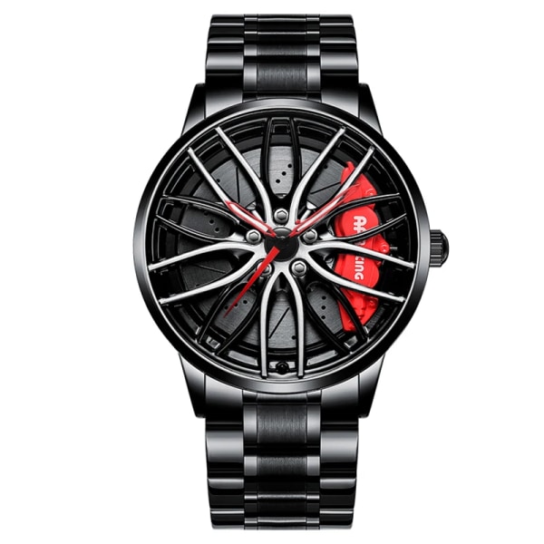 NEKTOM Rim Watch Hub Klockor Super Car Rim Watches Wheel Watch Vattentät Herr Klockor Man Watch Herr Wheel Armbandsur Klocka BMW-M4-Red