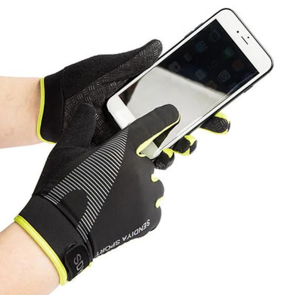 Utomhusfiske Vattentäta Herrhandskar Pekskärm Kvinnor Sport Ridning Vindtät Andas halkfria handskar Dam Ski Höst Black B XL