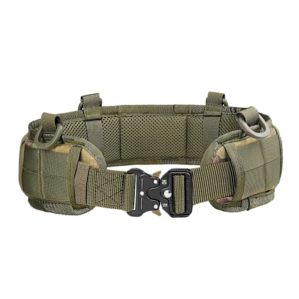 Arméstil stridsbälten Quick Release Taktiskt bälte Mode Män Canvas Midjeband Utomhus Jakt Kamouflage Midjerem 2021 Nytt Military Green CP 125cm