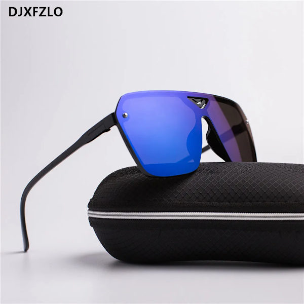2022 Ny Goggle Plast Man Körning Sport Män Bländande Solglasögon Märke Designer Trendiga Retro Solglasögon oculos de sol Silver Other