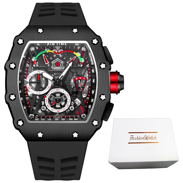 Big Dial Watch Herr Chronograph Quartz Military Herrklockor Toppmärke Lyx Guldklocka Hip Hop Reloj Relogio Montre Homme StyleB1 and Box