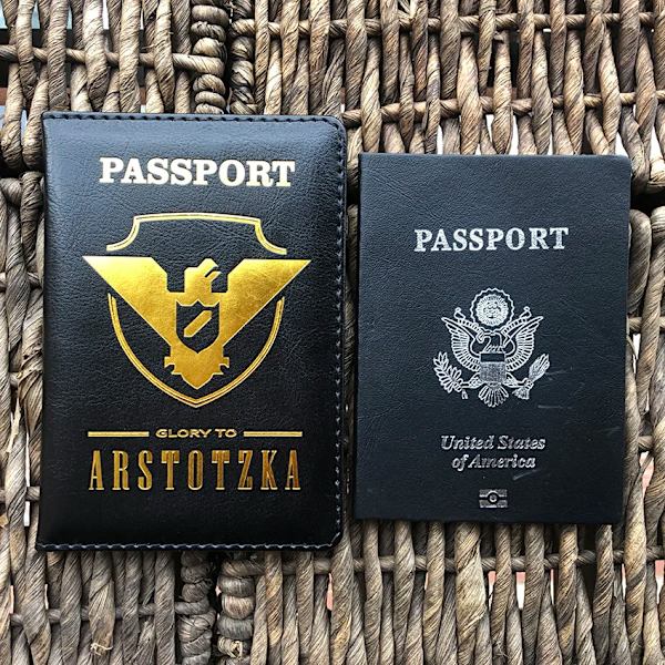 Papers Please Passport Cover Ryssland Rese Pass Holder Covers för pass coffee