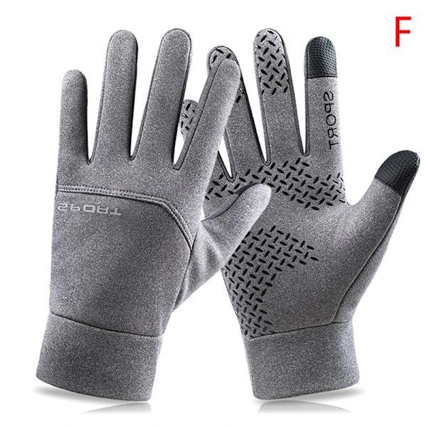 Vinterhandskar Vattentät thermal pekskärm Thermal vindtät varma handskar kallt väder Löpning Sport Fotvandring Skidhandskar XL-F