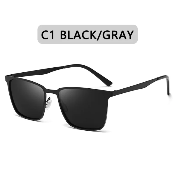 ZXWLYXGX Varumärkesdesign Klassiska polariserade solglasögon Män Kvinnor Kör fyrkantig ram Mode Solglasögon Man Goggle Gafas De Sol C1 Polarized