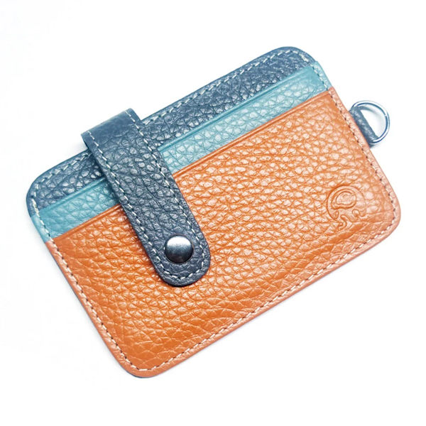 Retro unisex ung smal minimalistisk plånbok Kohud Läder VIP ID Kreditkortshållare Kort handväska Läder Bank Multi Slot Card Orange