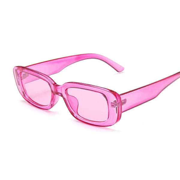 Vintage svart fyrkantiga solglasögon kvinna lyxmärke små rektangulära solglasögon kvinnlig gradient klar spegel Oculos De Sol Purple