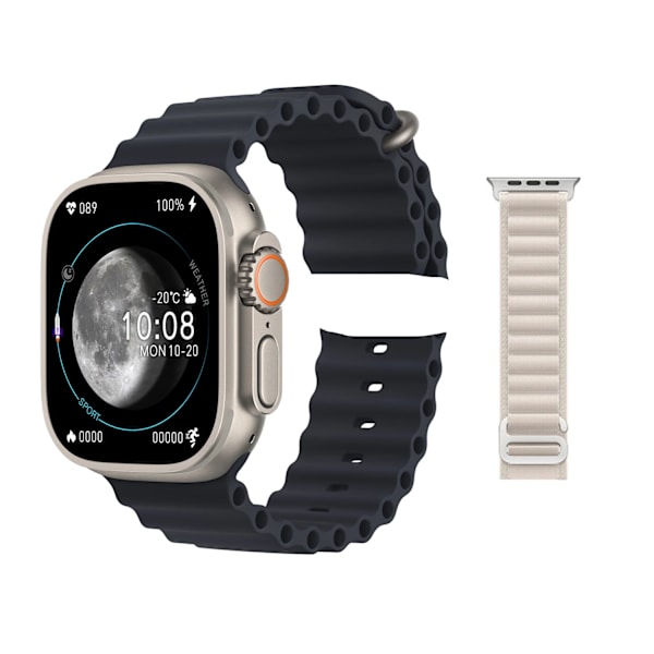 HK8 Pro MAX Ultra Smart Watch Series 8 49 mm 2,12 tum Amoled HD-skärm Hög uppdateringsfrekvens NFC Kompass Man Kvinna Sport SmartWatch and alpine strap-e