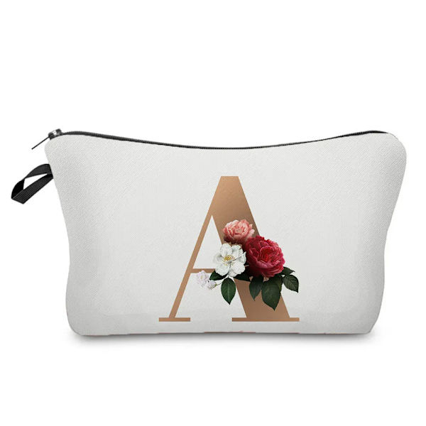 Brudtärna Sminkväskor Brev Print Kosmetikväskor Bröllopsfest Sminkväska Toalettartiklar Organizer Dam Clutch Presenter hz3380