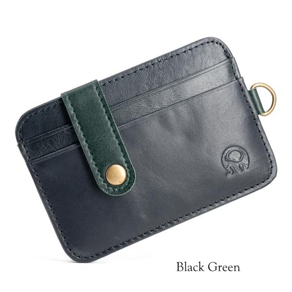 Retro unisex ung smal minimalistisk plånbok Kohud Läder VIP ID Kreditkortshållare Kort handväska Läder Bank Multi Slot Card green black